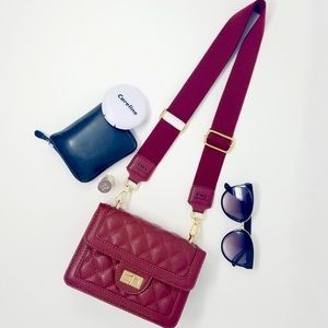 Wine Red Mini Crossbody
